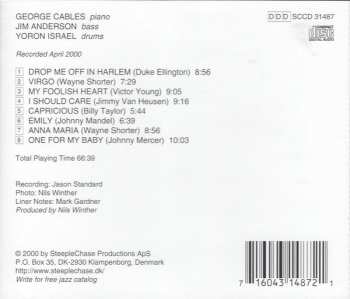 CD George Cables Trio: One For My Baby