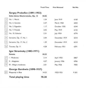 CD Sergei Prokofiev: The Composer Plays