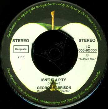SP George Harrison: My Sweet Lord / Isn't It A Pity