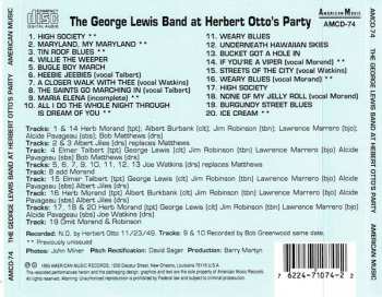 CD George Lewis: At Herbert Otto's Party