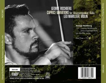 CD George Rochberg: Caprice Variations For Unaccompanied Violin