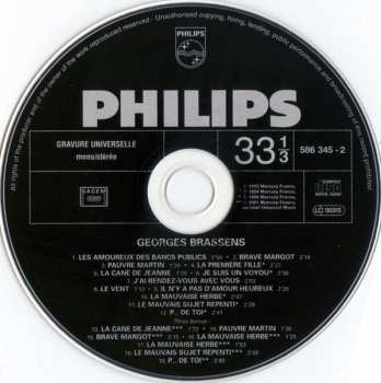 CD Georges Brassens: 2 - Les Amoureux Des Bancs Publics