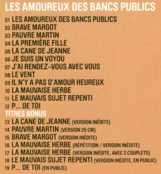 2CD Georges Brassens: La Mauvaise Réputation + Les Amoureux Des Bancs Publics