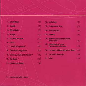 CD Georges Moustaki: Un Métèque En Liberté