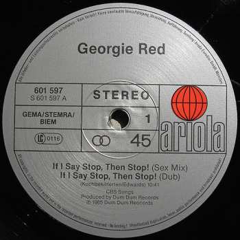 LP Georgie Red: If I Say Stop, Then Stop!