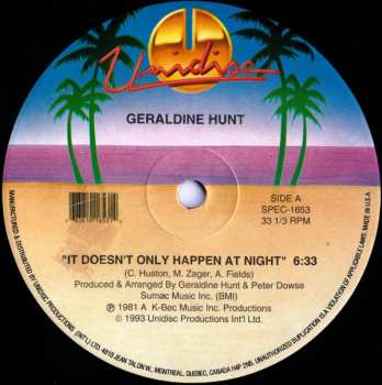 LP Geraldine Hunt: It Doesn't Only Happen At Night / Heart/Heart