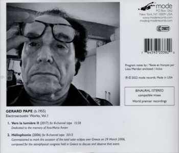 CD Gérard Pape: Heliophonie: Electroacoustic Works, Vol. I