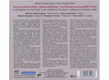 SACD Gerd Zacher: Ein Musicalisches Opfer (BWV 1079)