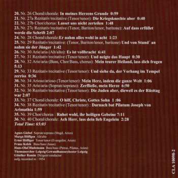 2CD Gewandhausorchester Leipzig: Die Johannespassion (BWV 245)