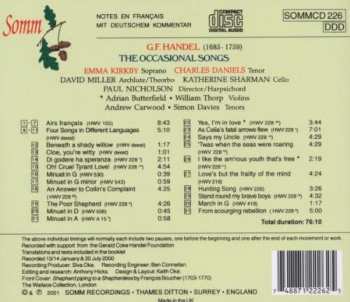 CD Georg Friedrich Händel: The Occasional Songs