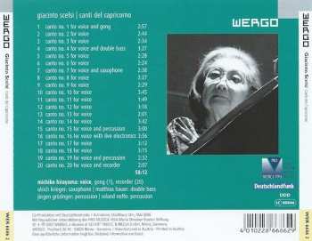 CD Giacinto Scelsi: Canti Del Capricorno