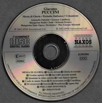 CD Giacomo Puccini: Messa Di Gloria, Preludio Sinfonico, Crisantemi