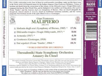 CD Gian Francesco Malipiero: Sinfonia Degli Eroi / Dai Sepolcri / Ditirambo Tragico