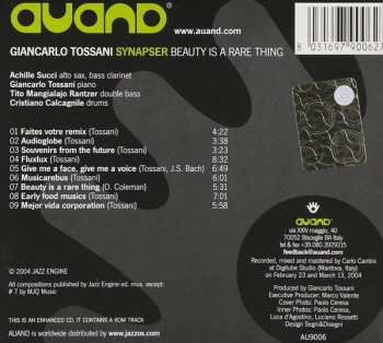 CD Giancarlo Tossani Synapser: Beauty is a rare thing