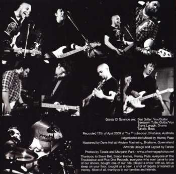 CD Giants of Science: Live At The Troubadour