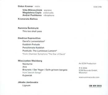 CD Gidon Kremer: Songs Of Fate