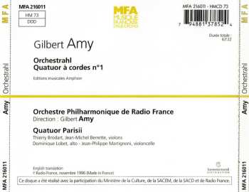 CD Gilbert Amy: Orchestrahl / Quatuor À Cordes N°1