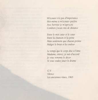 CD Gilles Vigneault: Au Bout Du Cœur 