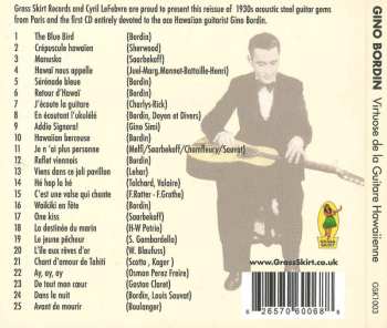 CD Gino Bordin: Virtuose De La Guitare Hawaiienne