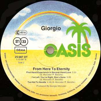 LP Giorgio Moroder: From Here To Eternity
