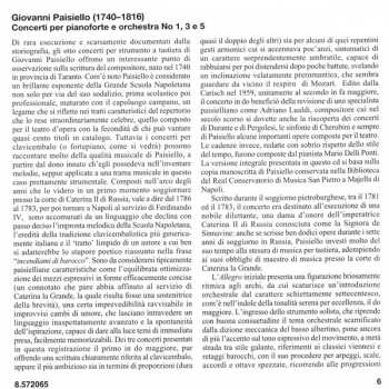 CD Giovanni Paisiello: Piano Concertos Nos. 1, 3 And 5