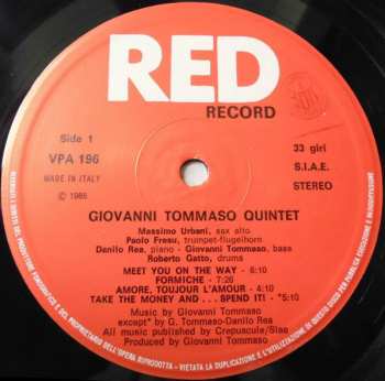 LP Giovanni Tommaso Quintet: Via G.T.