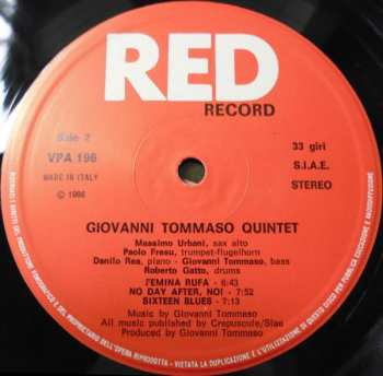 LP Giovanni Tommaso Quintet: Via G.T.