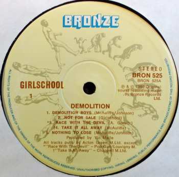 LP Girlschool: Demolition