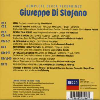 14CD/Box Set Giuseppe Di Stefano: Complete Decca Recordings LTD