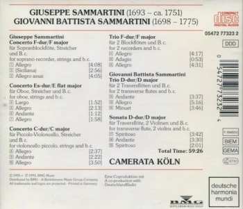 CD Giuseppe Sammartini: Concerti
