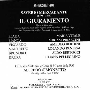 2CD Rolando Panerai: Il Giuramento