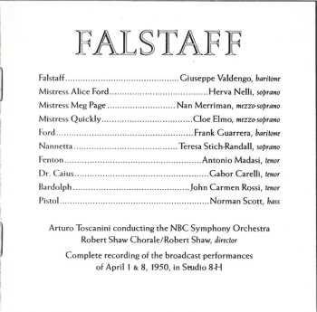 2CD/Box Set Giuseppe Verdi: Falstaff