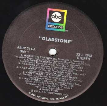 CD Gladstone: Piece Of Paper