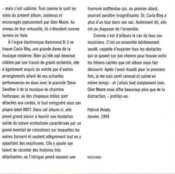 CD Glen Moore: Nude Bass Ascending...