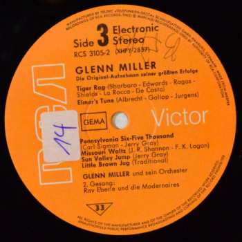 2LP Glenn Miller: Die Originalaufnahmen Seiner Größten Erfolge (2xLP)