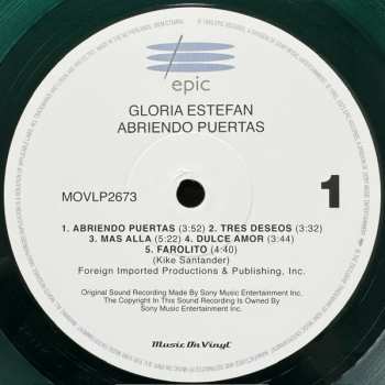 LP Gloria Estefan: Abriendo Puertas CLR | LTD | NUM
