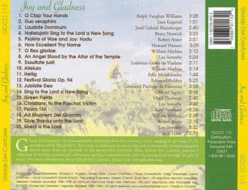 CD Gloriae Dei Cantores: Joy and Gladness
