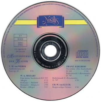 CD Wolfgang Amadeus Mozart: Meisterwerke Der Klassik = Classical Masterpieces = Joyaux De La Musique Classique