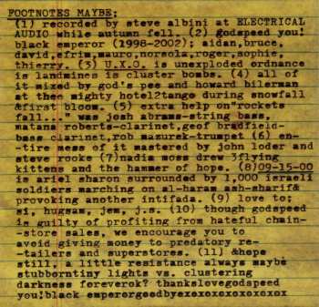 CD Godspeed You! Black Emperor: Yanqui U.X.O.