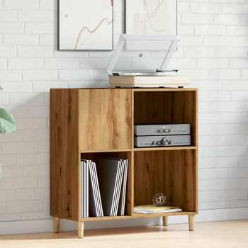 Tontechnik Goka Skříňka na LP desky a audiotechniku - dřevěné nohy Dub artisan (857172)