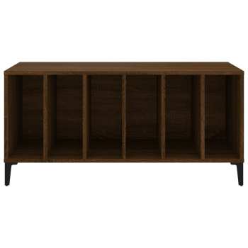 Tontechnik Goka Skříňka s přihrádkami na LP desky - kovové nohy Hnědý dub (831988)