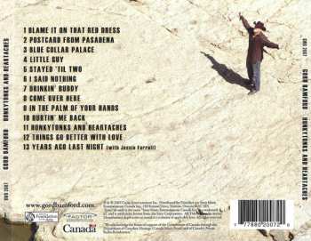 CD Gord Bamford: Honkytonks And Heartaches