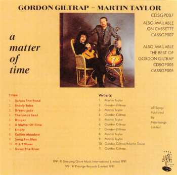 CD Gordon Giltrap: A Matter Of Time