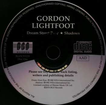 2CD Gordon Lightfoot: Dream Street Rose / Shadows / Salute