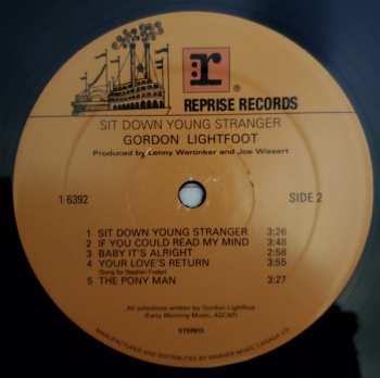 LP Gordon Lightfoot: Sit Down Young Stranger
