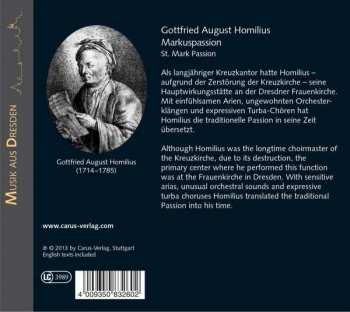 2CD Hans Jörg Mammel: Markuspassion / St. Mark Passion