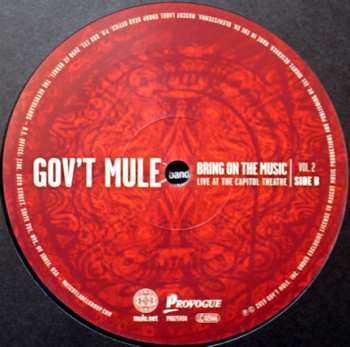2LP Gov't Mule: Bring On The Music, Live At The Capitol Theatre: Vol.2 LTD | CLR