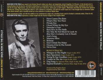 CD Graham Bonnet: Back Row In The Stalls