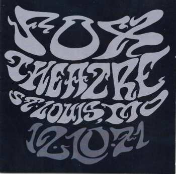 3CD The Grateful Dead: Fox Theatre, St. Louis, MO (12/10/71)