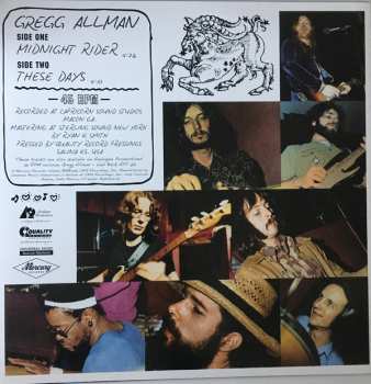 LP Gregg Allman: Midnight Rider / These Days